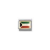 Nomination Composable Classic AFRIKA Edelstahl, Email und 18K-Gold (19-19)